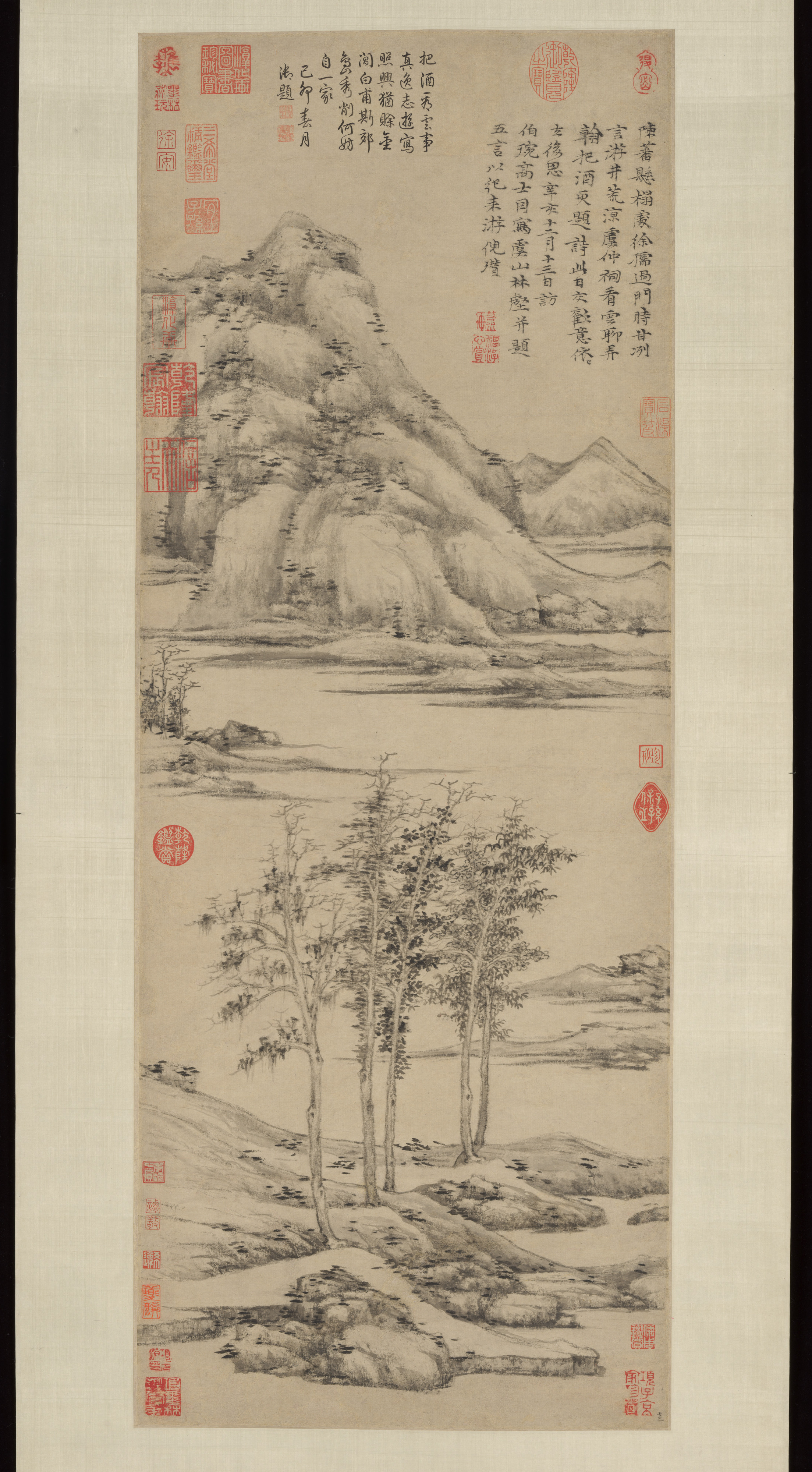 倪瓒《虞山林壑图》